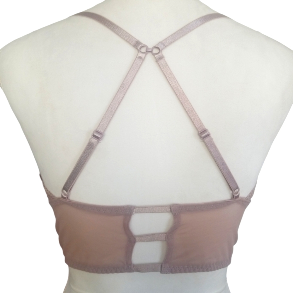 Lace Bralette in Dusty Rose - Picture 4 of 5